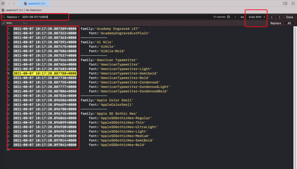 图片[2]-Xcode – Xcode replace 使用正则表达式替换文字-猿说编程